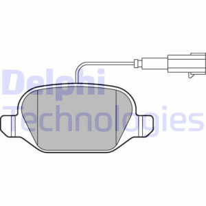 DELPHI LP2302 Pastillas de freno Trasero para