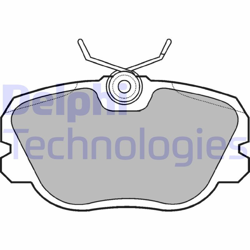 DELPHI LP731 Pastiglie freno Anteriore per