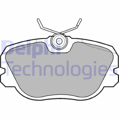DELPHI LP731 Pastiglie freno Anteriore per