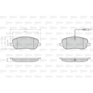 VALEO 872261 Pastiglie freno Anteriore per