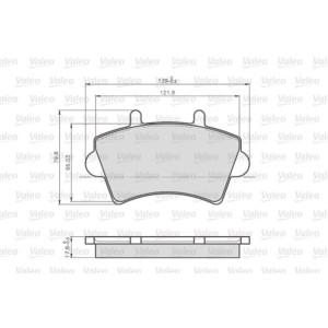 VALEO 872613 Brake Pads Set Front for