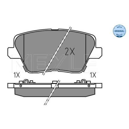 MEYLE 025 226 7516 Plaquettes de frein arrière pour i30 Ceed ProCeed XCeed