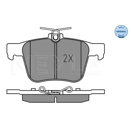 MEYLE 025 250 0916 Brake Pads Set Rear for A3 Passat Golf Superb Tiguan Arteon Q3 Leon TT Kodiaq Q2
