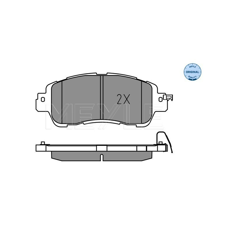 MEYLE 025 222 3515 Brake Pads Set Front for Mazda 2