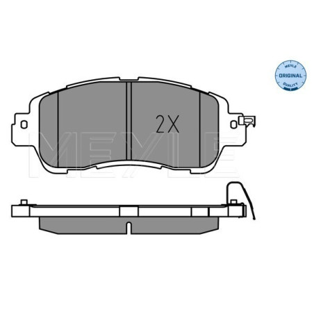 MEYLE 025 222 3515 Klocki hamulcowe przód dla Mazda 2