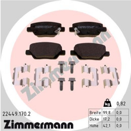 ZIMMERMANN 22449.170.2 Brake Pads