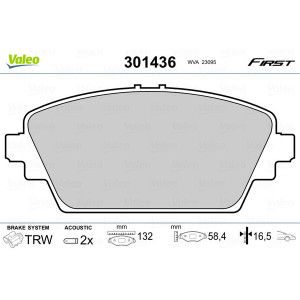 VALEO 301436 Pastiglie freno Anteriore per