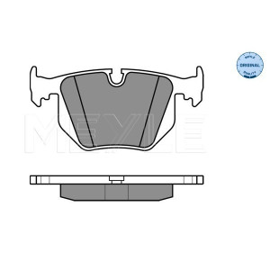 MEYLE 025 234 4717 Brake Pad Set Rear for