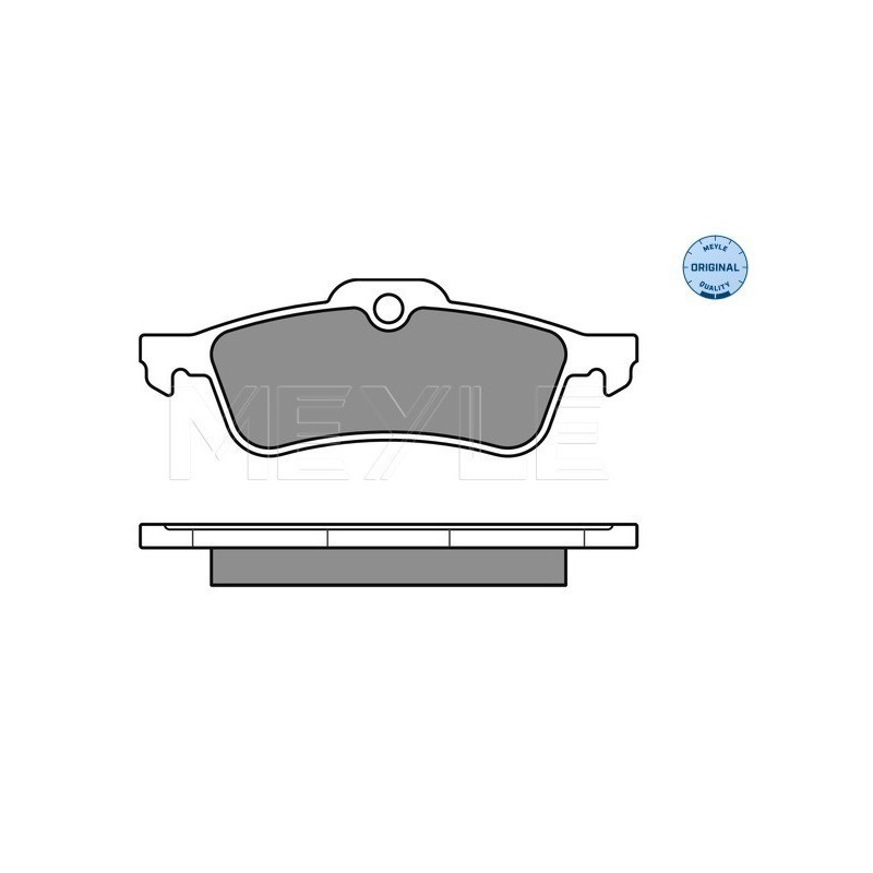MEYLE 025 245 7415/W Brake Pads Set Rear for Yaris Civic Charade