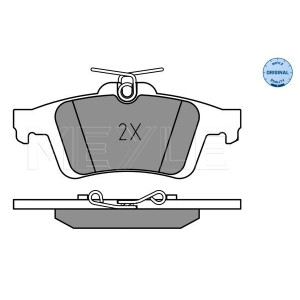 MEYLE 025 241 3717 Brzdové platničky zadné pre Focus 9-3 Vectra C-Max V40 3 Kuga S40 Transit V50 C30