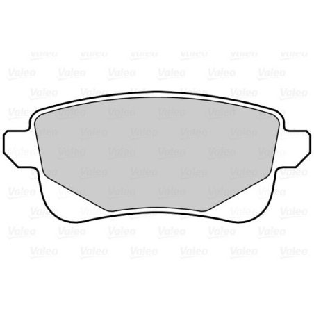 VALEO 302232 Pastillas de freno Trasero para