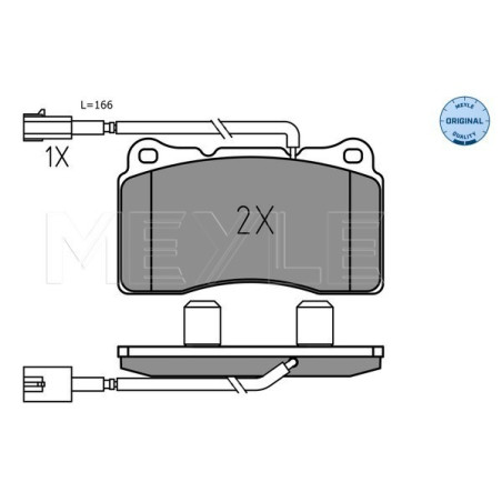 MEYLE 025 237 5716 Brake Pads Set Front for Alfa Giulietta