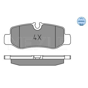 MEYLE 025 221 0118 Klocki hamulcowe tył dla Mercedes Vito V EQV eVITO