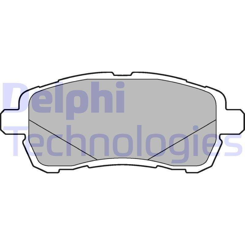 DELPHI LP3279 Brzdové platničky Predné pre