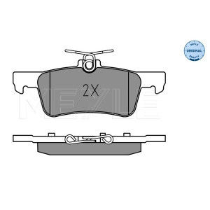 MEYLE 025 259 6816 Brzdové platničky zadné pre Peugeot 308