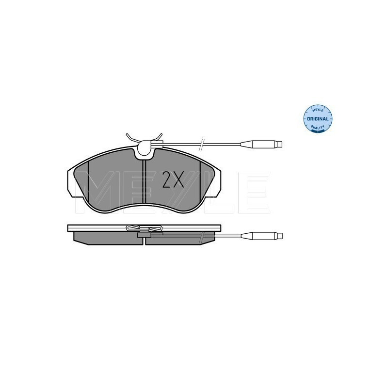 MEYLE 025 217 9919/W Bremsbeläge Vorne für Ducato Boxer JUMPER