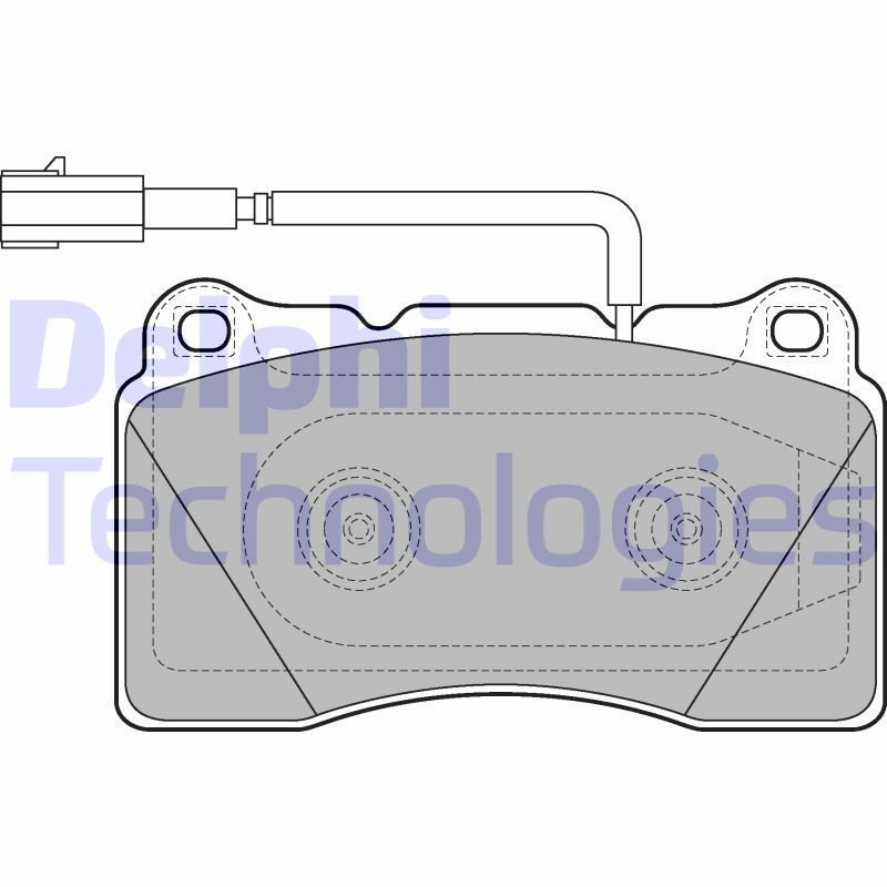 DELPHI LP2221 Klocki hamulcowe Przód dla
