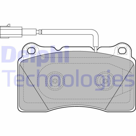 DELPHI LP2221 Klocki hamulcowe Przód dla
