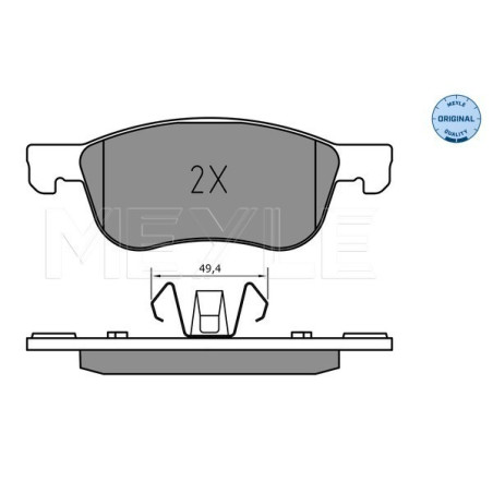 MEYLE 025 227 4816 Bremsbeläge Vorne für Ford Fiesta