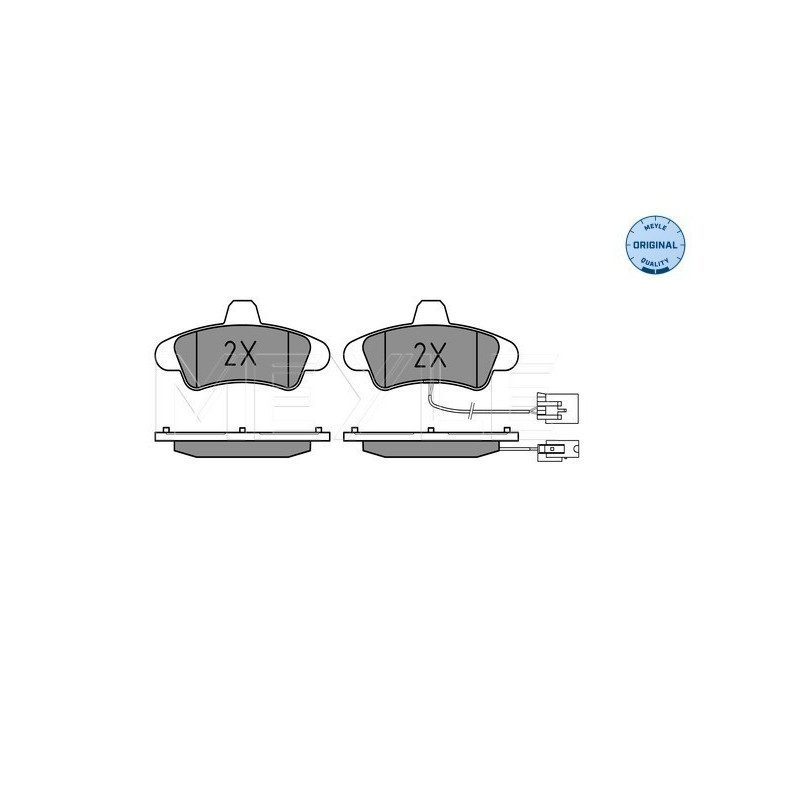 MEYLE 025 234 1015/B Brzdové platničky zadné pre Ford Mondeo Cougar
