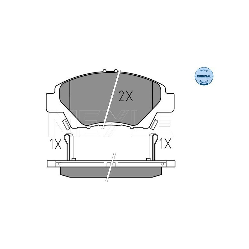 MEYLE 025 249 7915/W Pastillas de freno delantero para Jazz CR-Z Insight