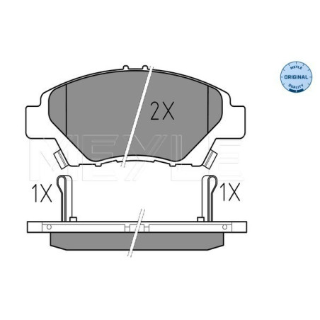 MEYLE 025 249 7915/W Pastiglie freno anteriore per Jazz CR-Z Insight