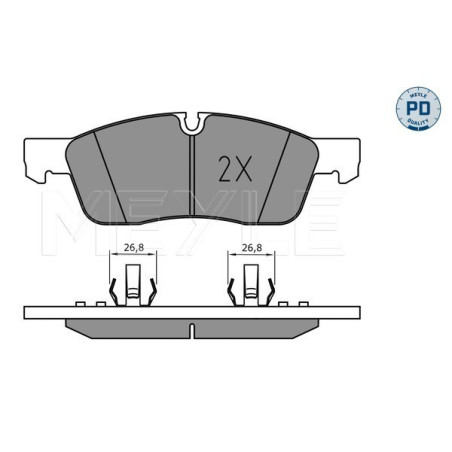 MEYLE 025 251 9219/PD Bremsbeläge Vorne für Mercedes M GLE GL GLS