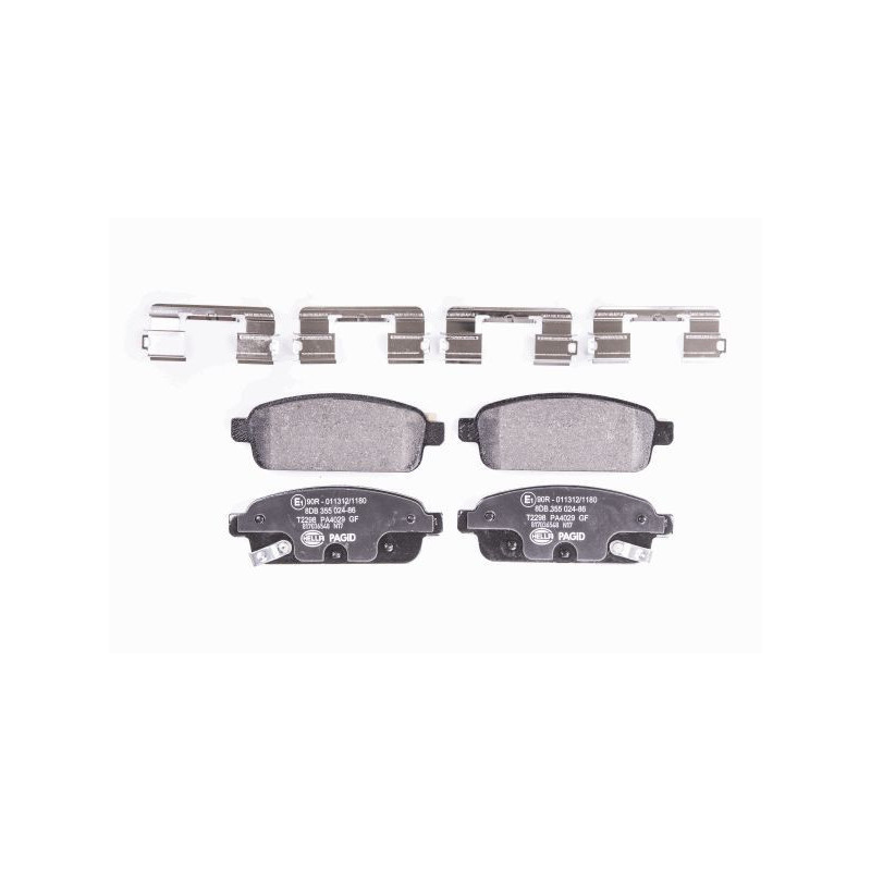 HELLA 8DB 355 024-861 Klocki hamulcowe Tył dla