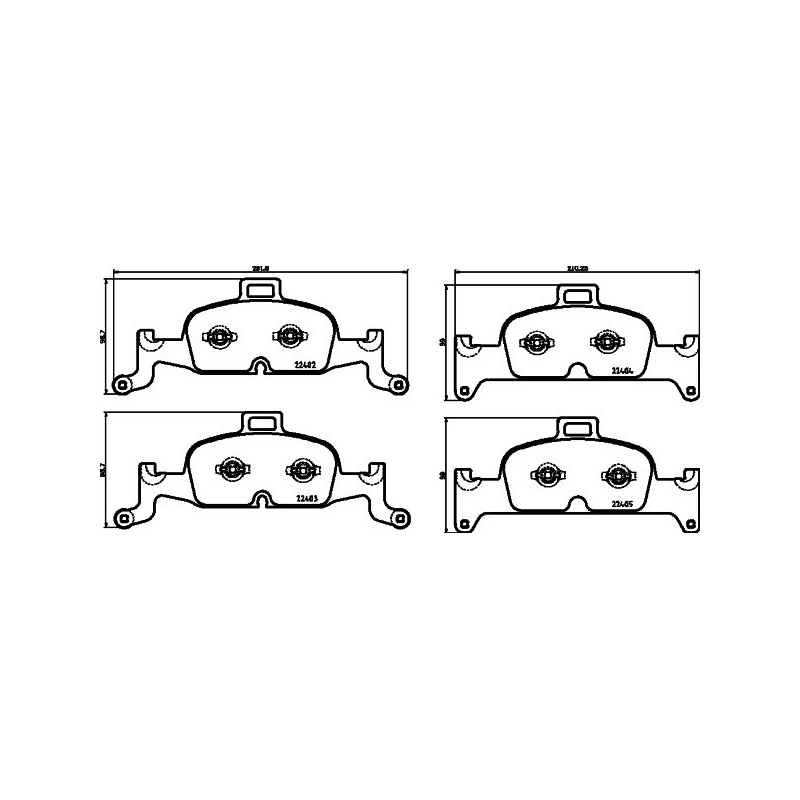 HELLA 8DB 355 025-811 Klocki hamulcowe Przód dla