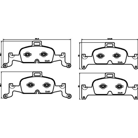 HELLA 8DB 355 025-811 Brake Pads Set Front for