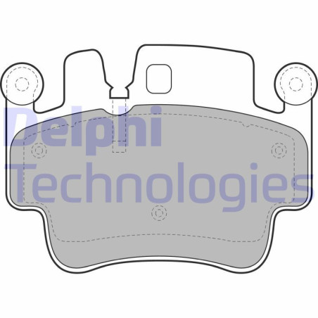 DELPHI LP1996 Pastiglie freno Anteriore per