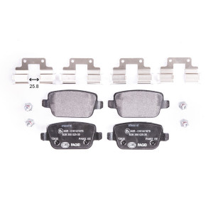 HELLA 8DB 355 025-351 Pastillas de freno Trasero para