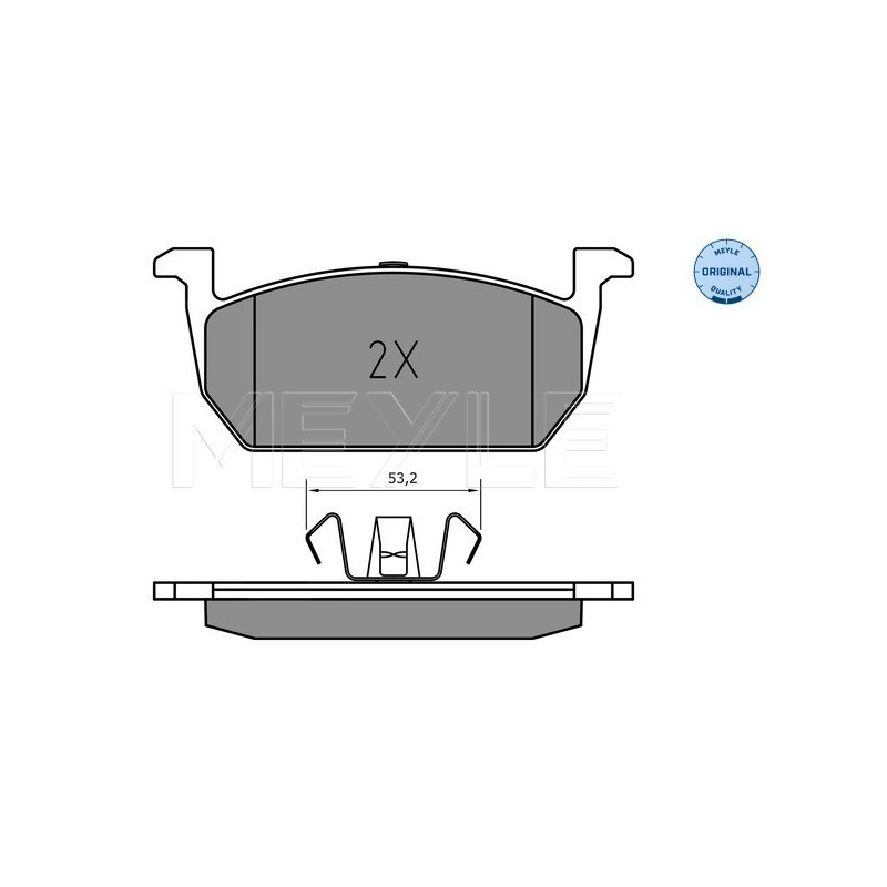 MEYLE 025 226 3117 Klocki hamulcowe przód dla Leon Ibiza A1 Scala Arona Kamiq Fabia Polo T-Cross