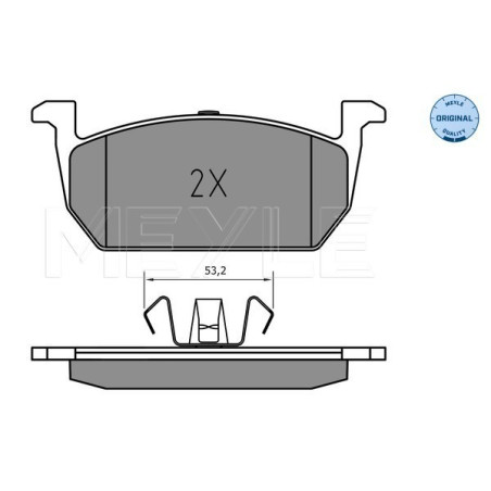 MEYLE 025 226 3117 Klocki hamulcowe przód dla Leon Ibiza A1 Scala Arona Kamiq Fabia Polo T-Cross