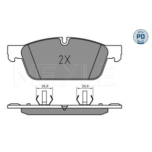 MEYLE 025 255 3119/PD Brake Pads Set Front for Mercedes GLE M GL GLS