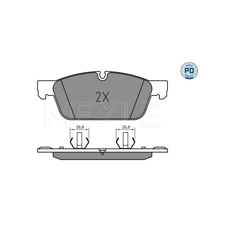 MEYLE 025 255 3119/PD Brake Pads Set Front for Mercedes GLE M GL GLS
