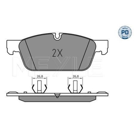 MEYLE 025 255 3119/PD Pastiglie freno anteriore per Mercedes GLE M GL GLS