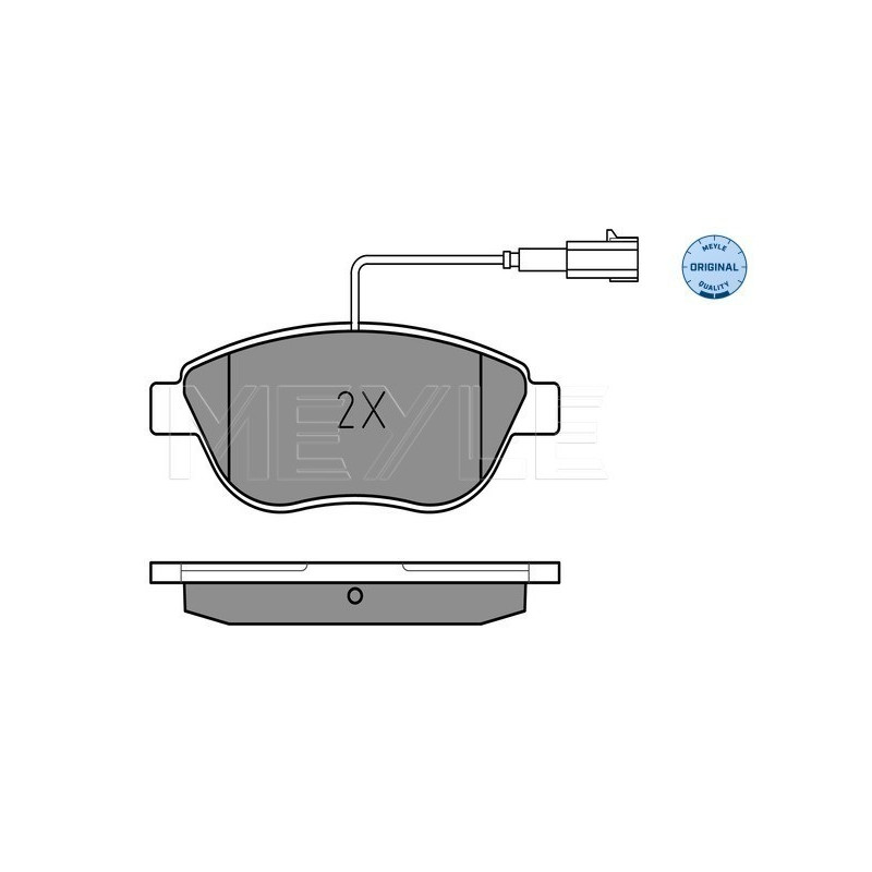MEYLE 025 237 0918/W Pastillas de freno delantero para Doblo Combo Punto 500 Bravo 500C Fiorino Qubo