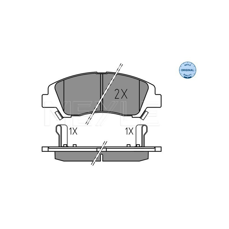 MEYLE 025 259 7617 Brzdové destičky přední pro Hyundai i10
