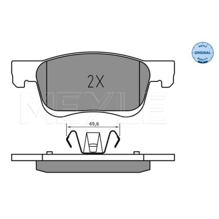 MEYLE 025 221 2318 Brake Pads Set Front for Corsa Adam Corsavan