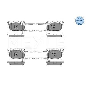 MEYLE 025 214 1418/W Pastiglie freno anteriore per ZX C15 AX 306