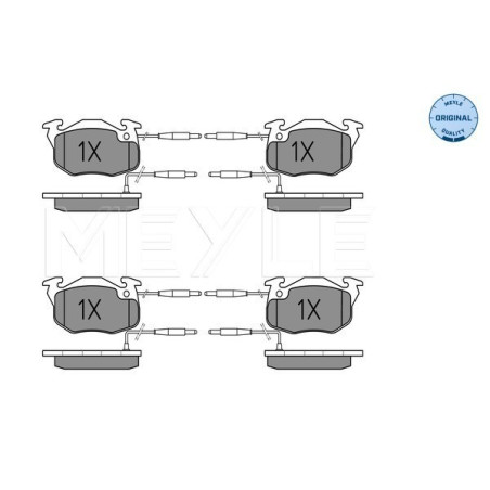 MEYLE 025 214 1418/W Pastillas de freno delantero para ZX C15 AX 306