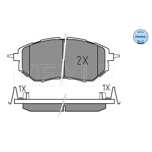 MEYLE 025 242 2218/W Brzdové platničky predné pre Legacy Outback Tribeca Forester Levorg