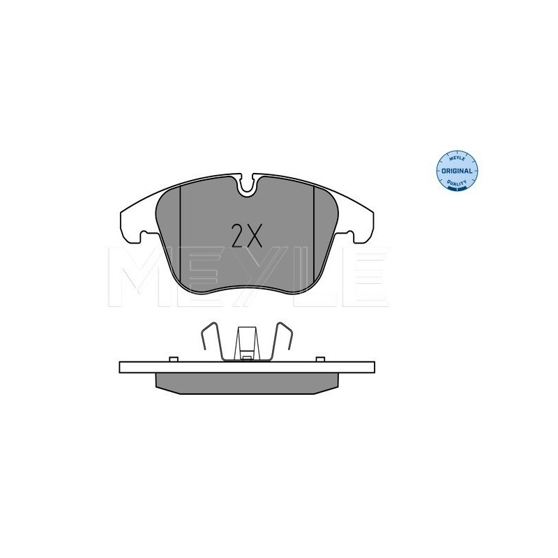 MEYLE 025 240 8418 Brzdové platničky predné pre XF XK S-Type XJ XE Super