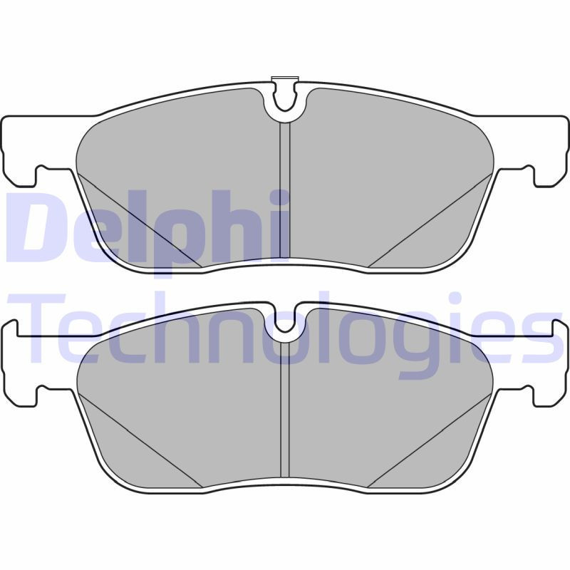 DELPHI LP3166 Brzdové platničky Predné pre