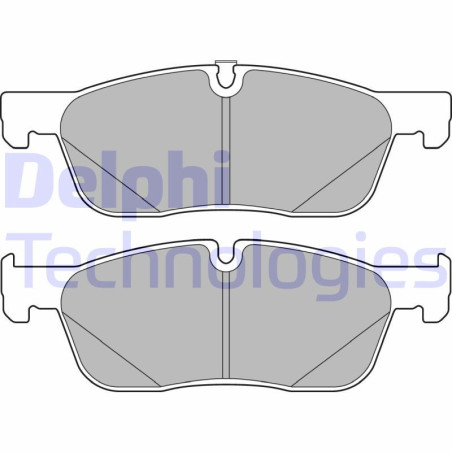 DELPHI LP3166 Klocki hamulcowe Przód dla