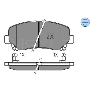 MEYLE 025 255 6416 Plaquettes de frein avant pour Mazda CX-5