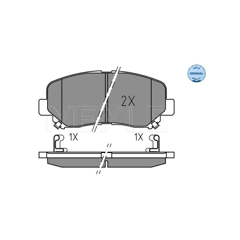 MEYLE 025 255 6416 Pastiglie freno anteriore per Mazda CX-5