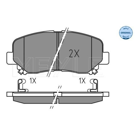 MEYLE 025 255 6416 Pastiglie freno anteriore per Mazda CX-5