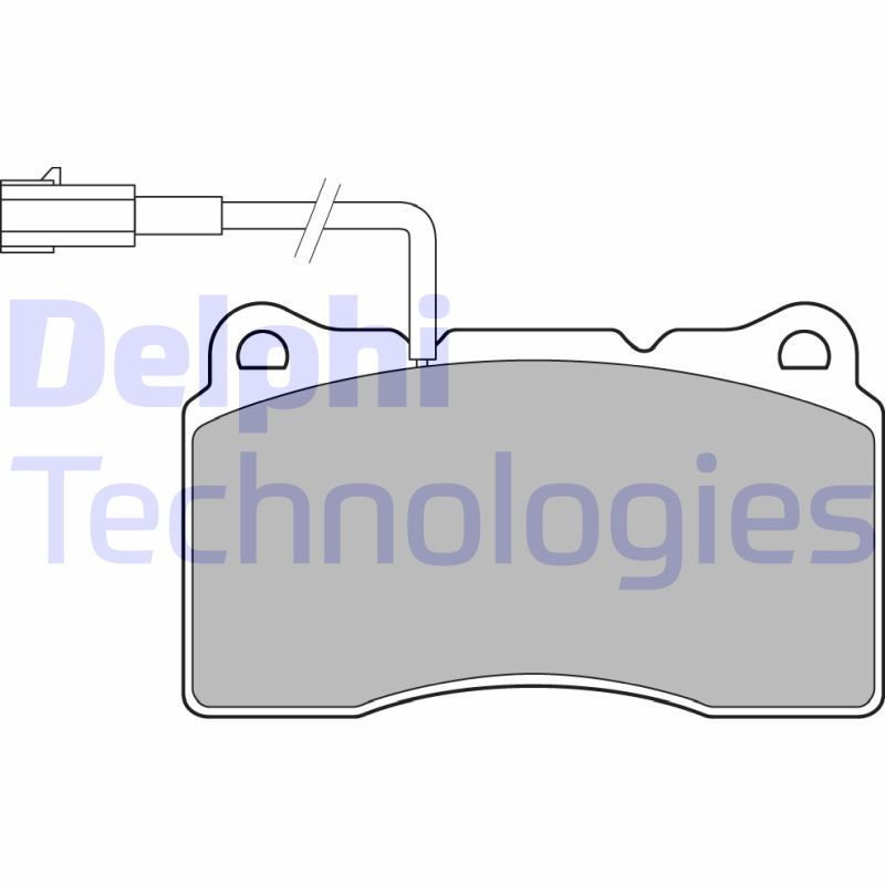 DELPHI LP3157 Brzdové platničky Predné pre